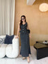 Classy Button Down Peplum Tops With A-Line Skirts Sets